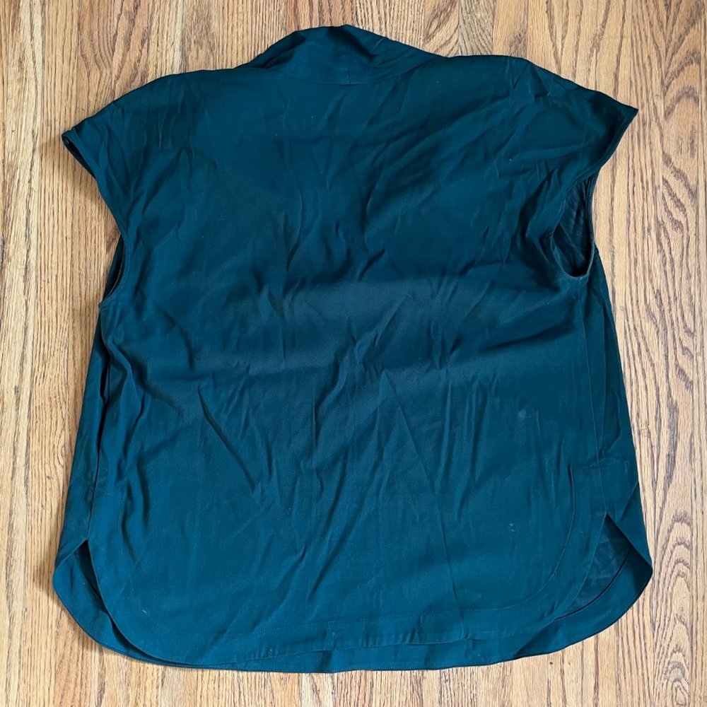 SOLD Universal Standard Green Viscose Sleeveless Tunic Shirt Women's Size Small - Picture 3 of 6